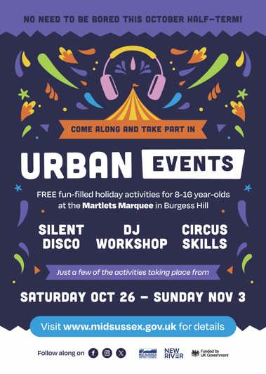 Half term fun with Urban Events in Burgess Hill